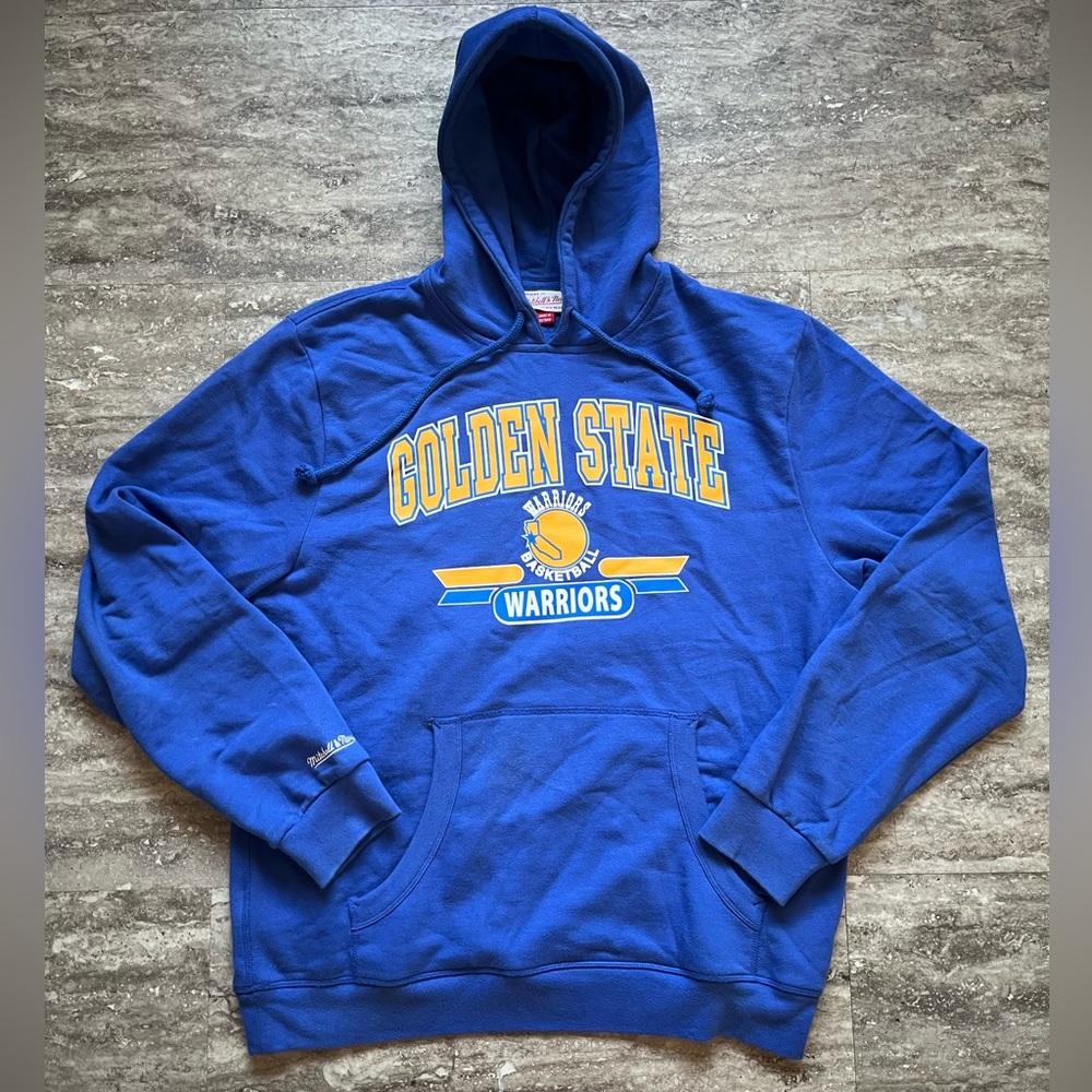 Mitchell & Ness Blue Golden State Warriors Hoodie